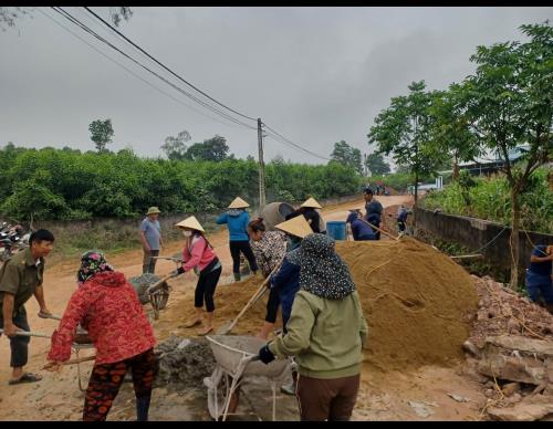 Phát huy sức dân xây dựng Khu dân cư Nông thôn mới kiểu mẫu năm 2024.