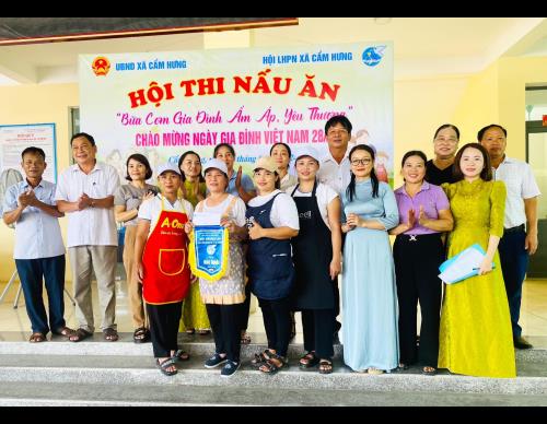 Hội thi nấu ăn "Bữa cơm gia đình ấm áp yêu thương" nhân kỷ niệm ngày Gia đình Việt Nam 28 tháng 6